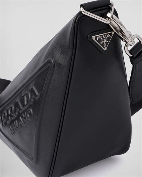 mens prada triangle bag|Prada triangle shoulder bag.